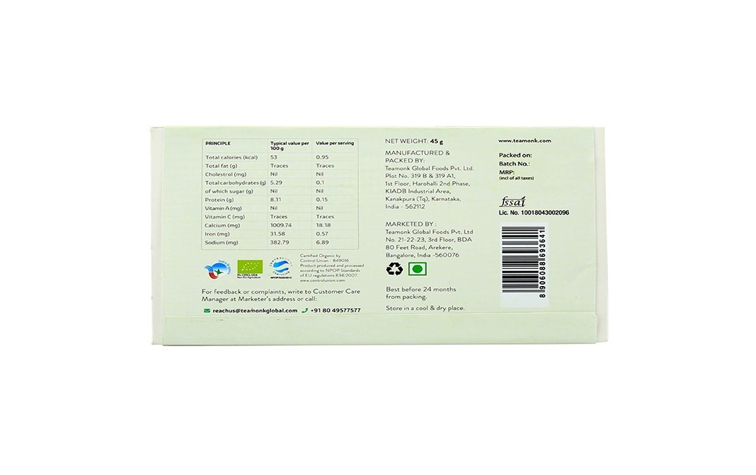 Teamonk Global Tulsi-Ginger Herbal Infusion    Pack  45 grams